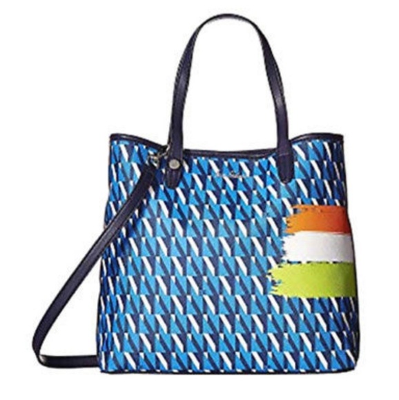 Sam Edelman Handbags - Sam Edelman | Imelda Signature Poseidon Blue Tote